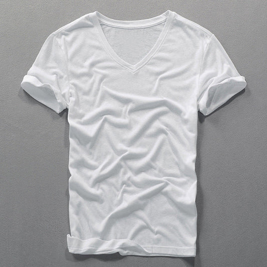 London V-Neck Cotton Shirt