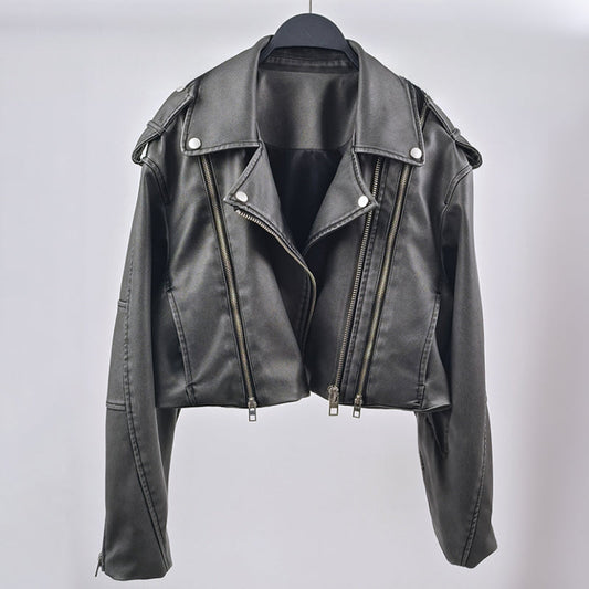 Nelly Midnight Leather Jacket