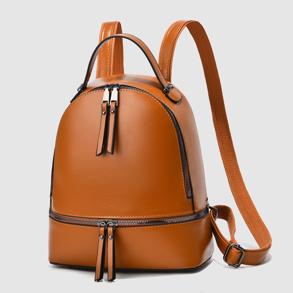 Paris Chic Leather Backpack