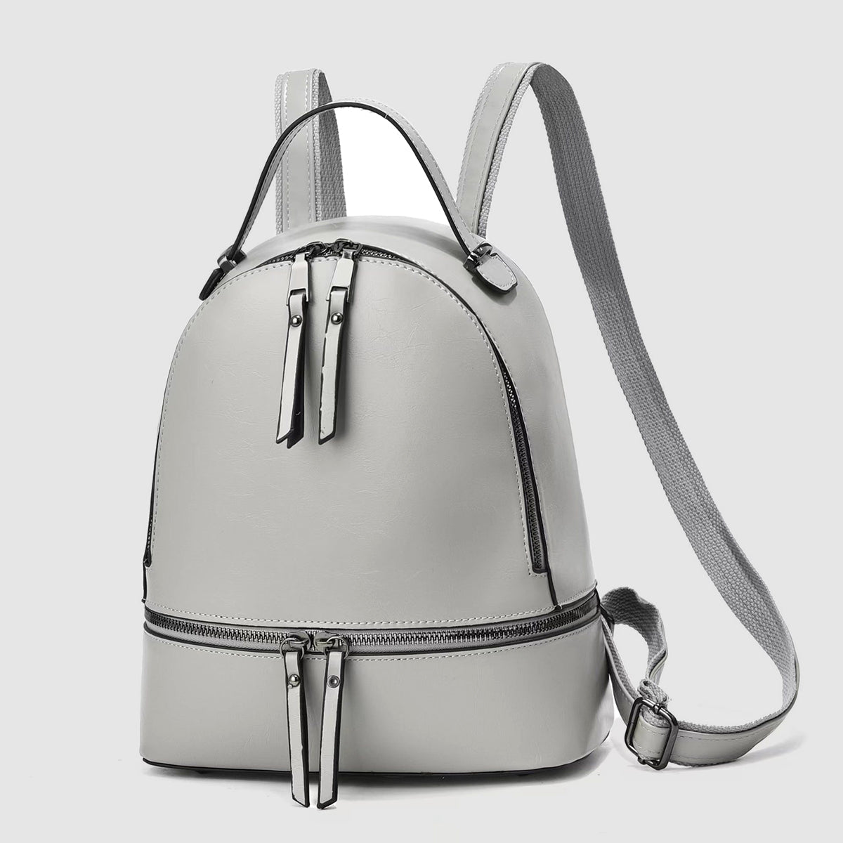 Paris Chic Leather Backpack