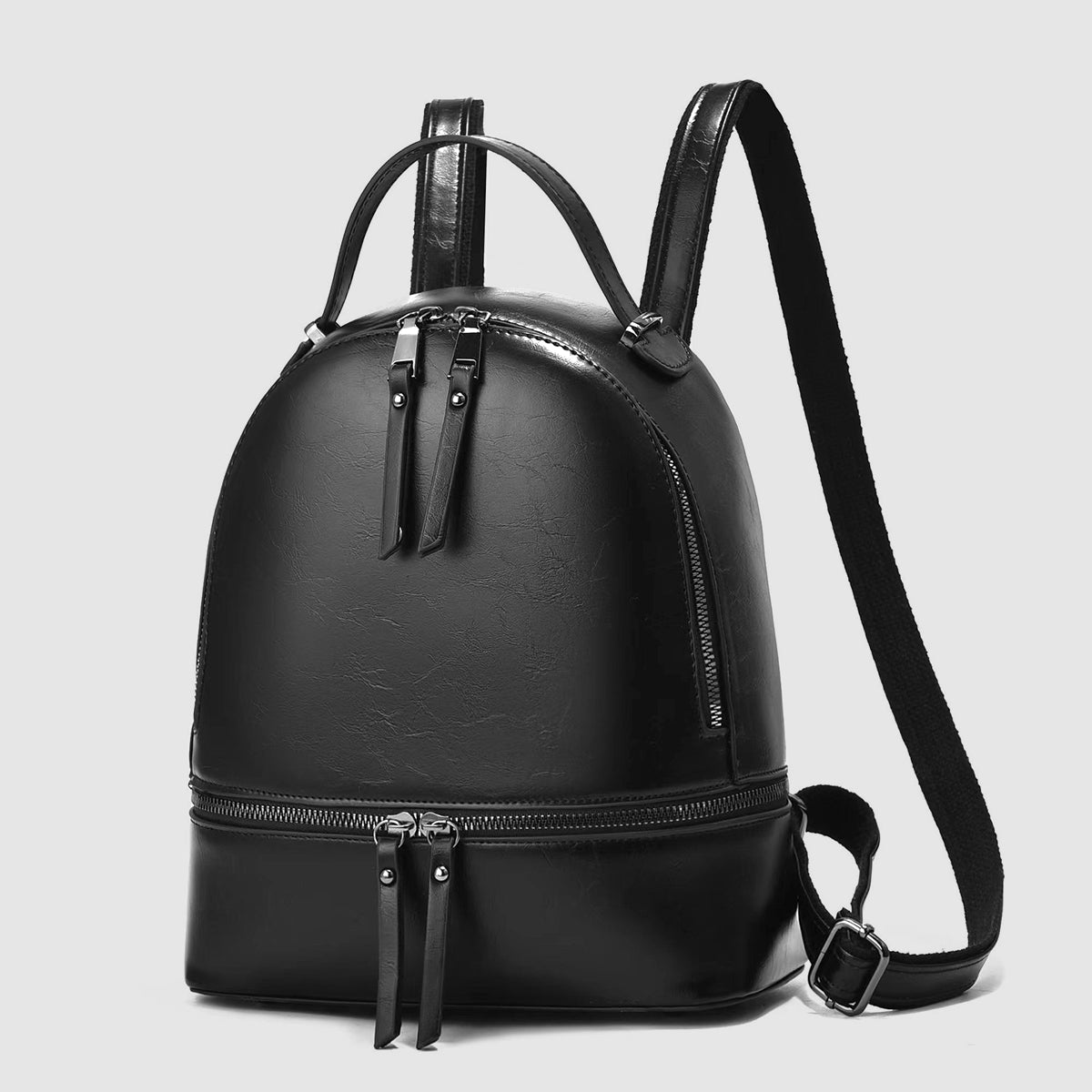 Paris Chic Leather Backpack